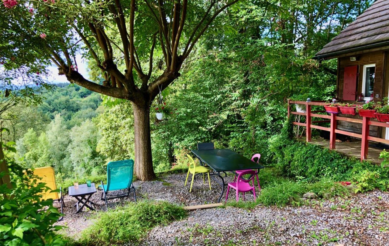 La Cabane Des Coteaux Gan Exteriör bild